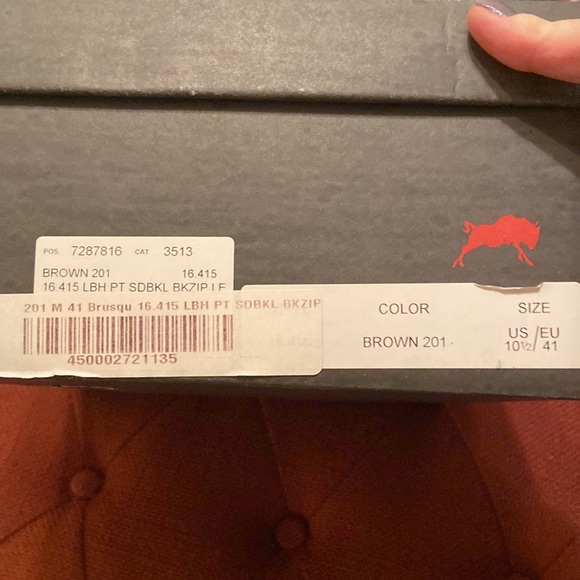 Brusque Chocolate Brown Leather Ankle Boots - Picture 3 of 9